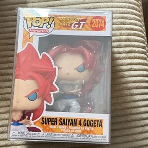 Funko Pop Super Saiyan 4 Gogeta with Red Hair and Blue Eyes